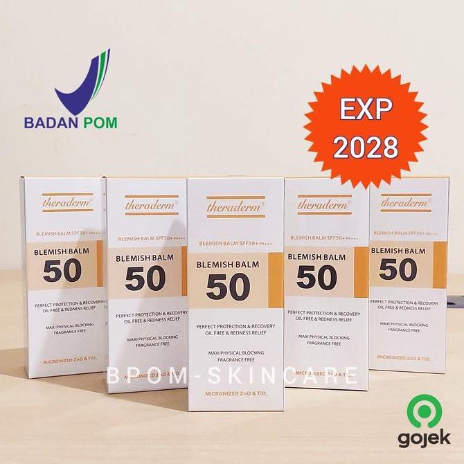 Lansungkirim- Theraderm Blemish Balm Cream Spf50 40Gr Bb Krim Terbaik Made In Korea