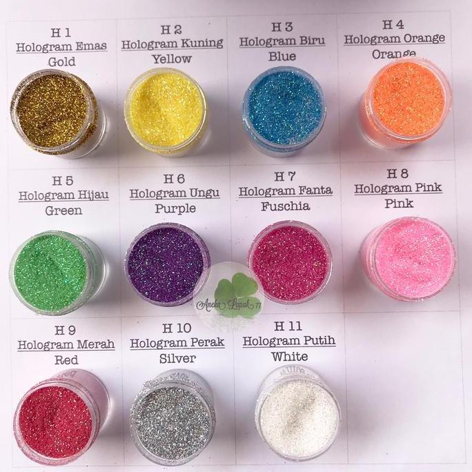 XALARA 10 gr Serbuk Glitter Hologram bubuk glitter gliter