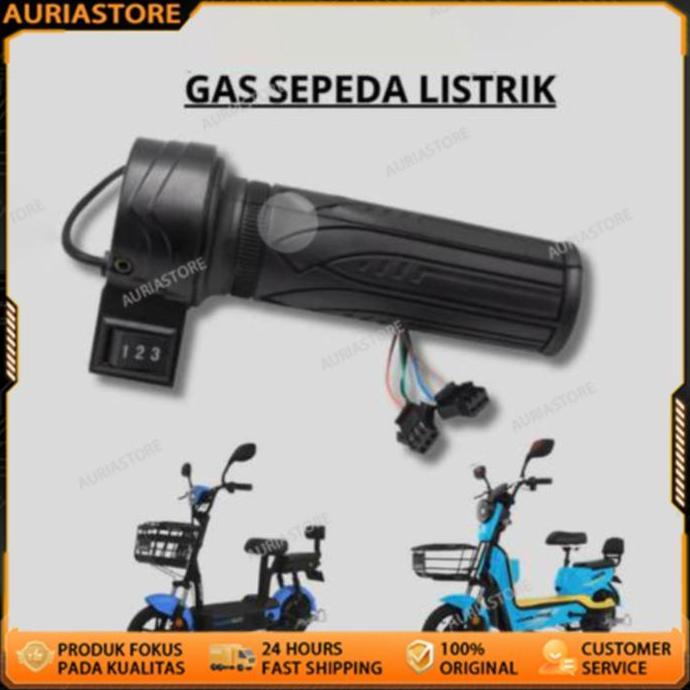CIZARY Universal Handle Gas Sepeda Listrik 3 Speed / Sensor Handle Gas Sepeda Listrik / Accesories S