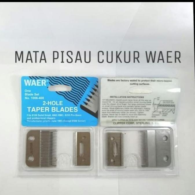 Popapipu- Mata Pisau Waer 8808 - Pisau Cukur Waer - Alat Cukur Rambut Waer