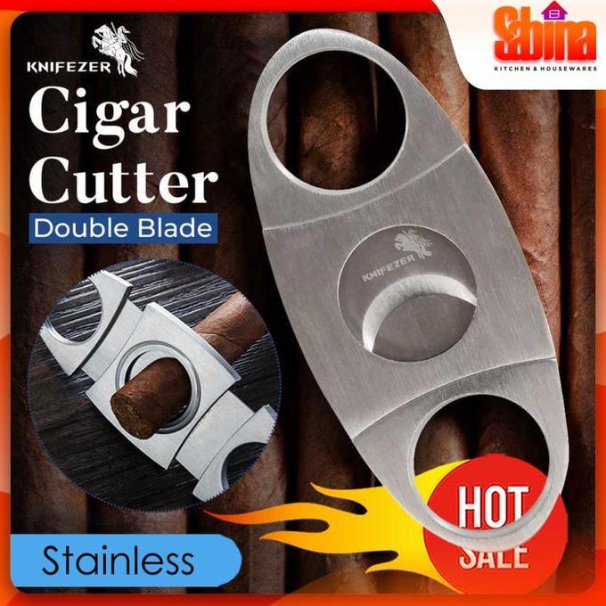 REGENLY Cohiba Pemotong Cerutu Cigar Cutter Double Blade - EC-50A