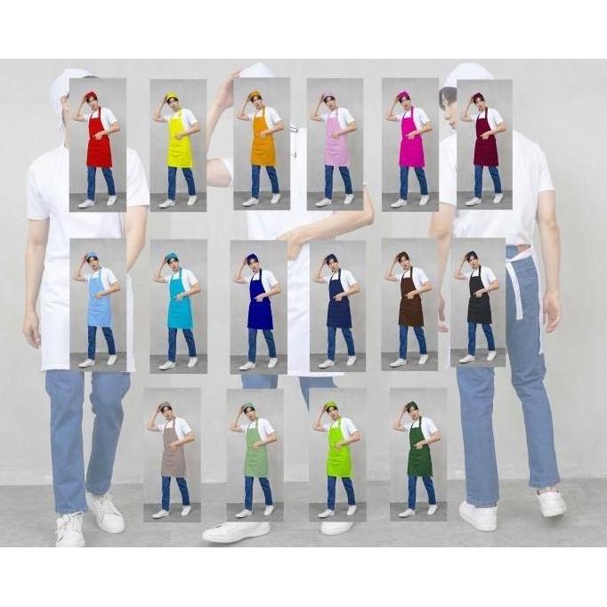 APRON POLOS HIJAU BARISTA /RESTO/CAFE/WAITERS/APRON KITCHEN CUSTOM