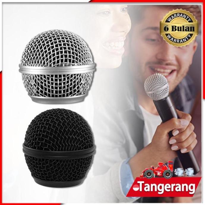 XALARA Kepala Mikrofon Tutup Mic Besi Untuk Shure SM 58 Anti Penyok