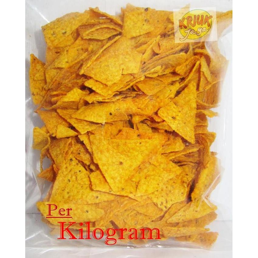 KERIPIK JAGUNG TORTILA BBQ ( KILOAN / CURAH ) SM