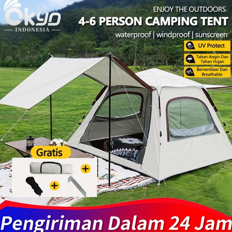 Tenda Camping Otomatis Outdoor/Tenda Lipat Portabel/Outdoor & Indoor Tenda Gunung/Tenda Camping Fami