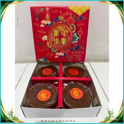 Hampers/ Souvenir Imlek/ Kue Keranjang, Kue Bakul, Merek Yes  Ukuran 1 Kg Isi 4 Asli Medan Enak Dan 