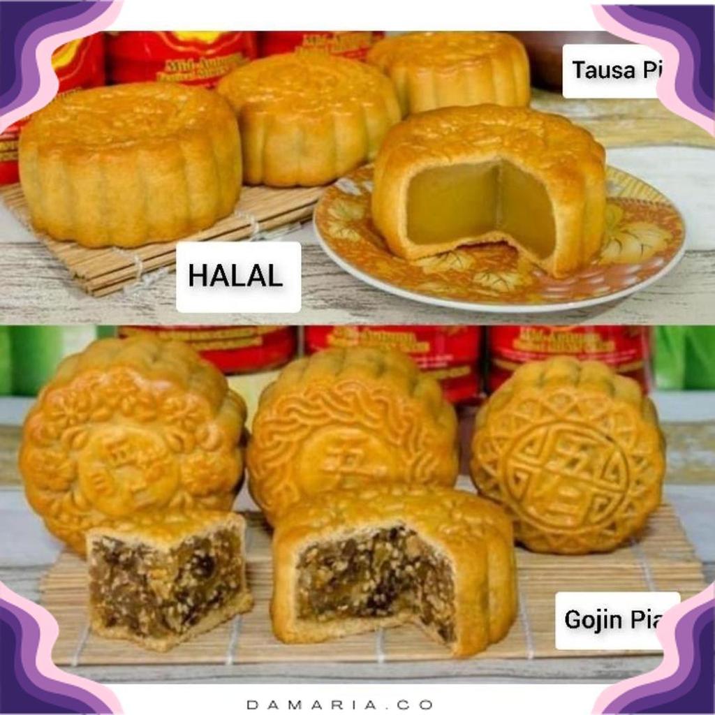 Kue Bulan Halal / Gojin Pia / Tausa Pia / Kue Bulan Singkawang / Makau Pia Junchoi / Makaupia / Moon