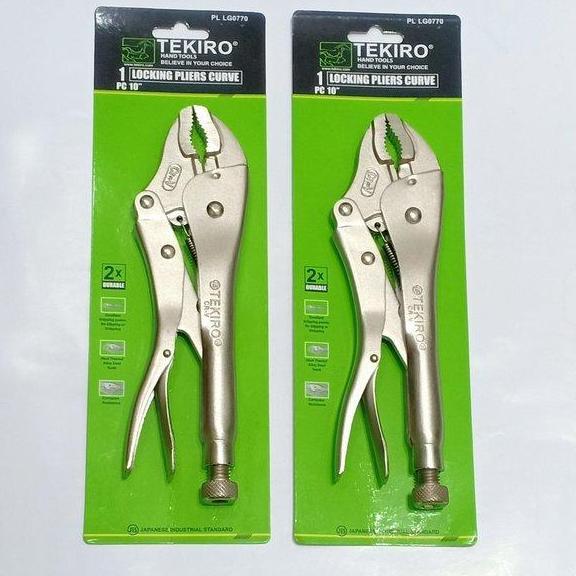 Tang Jepit Tekiro 10" Tang Buaya Tekiro Locking Plier Curve original
