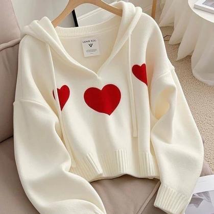 Cuci Gudang Sweater Hoodie Crop Lucu Wanita - Threelove Hoodie Crop Lucu Korean Style - Jaket Hoodie