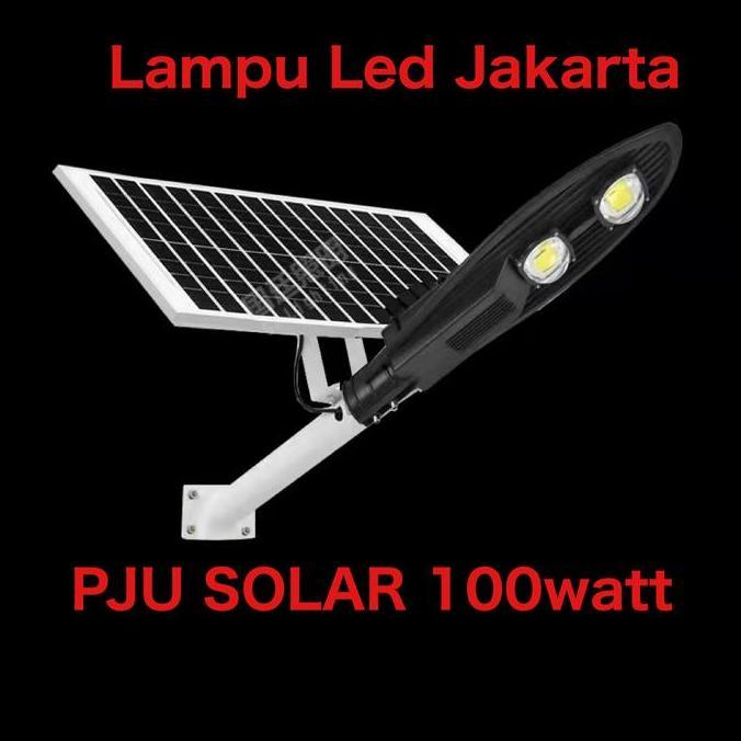 PJU SOLAR 100watt two in one. Pju solar cobra 100w tipe 2 mata solar original