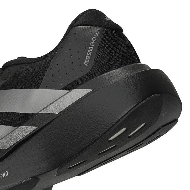 WAJIB PUNYA SEPATU LARI ADIDAS ADIZERO EVO SL BLACK IRON METALLIC SNEAKERS UNISEX N - NYAMAN, JARING