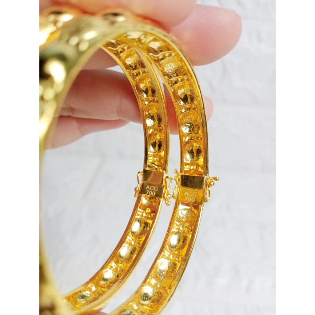 Gelang boba 5 gram cap embos 700 lapis emas 24karat