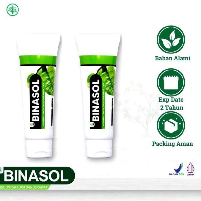 TERBARU - Salep Binasol Gel 40 gram Original -Binacare sudah BPOM untuk Luka diabet/ Berjerawat