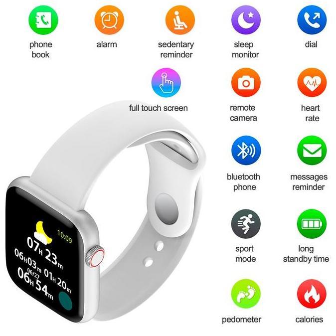 INONE Smartwatch S6 Touch Screen Fitness Tracker Smart Watch with