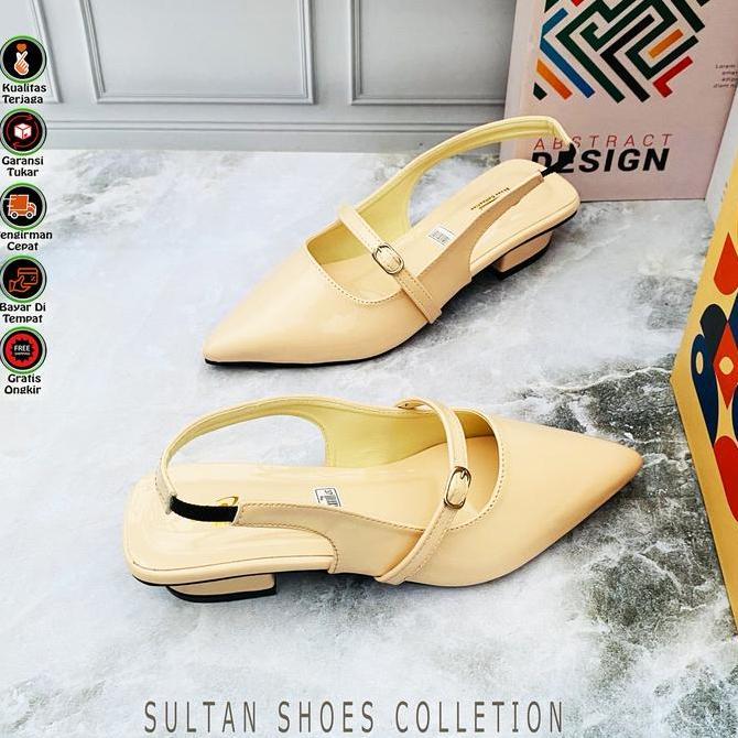 DS137 - Sandal Shoes  Sepatu  Pesta Hak Tahu 3 cm Wanita Antiselip Casual Sndal Resmi Mules Clogs Sp