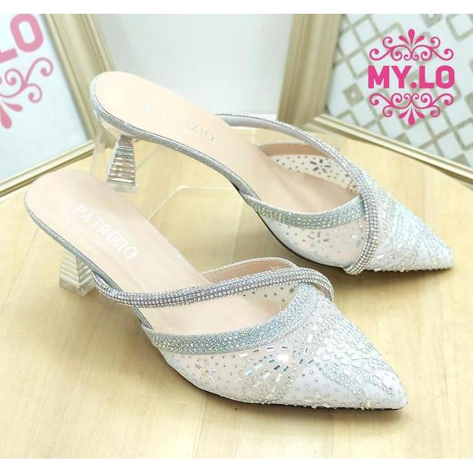 DB39 - SANDAL PESTA WANITA HEELS WEDDING PEREMPUAN SELOP KEBAYA PENGANTIN SENDAL NIKAH LAMARAN HANTA