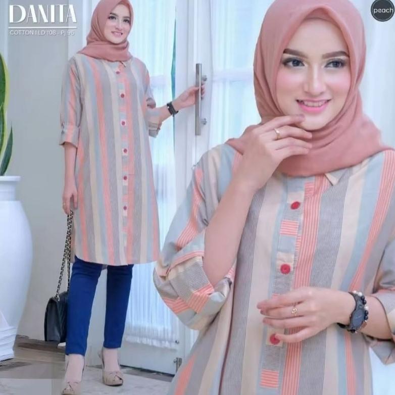 New Tunik Salur/Tunik Kotak/Salur Tunik Saku
