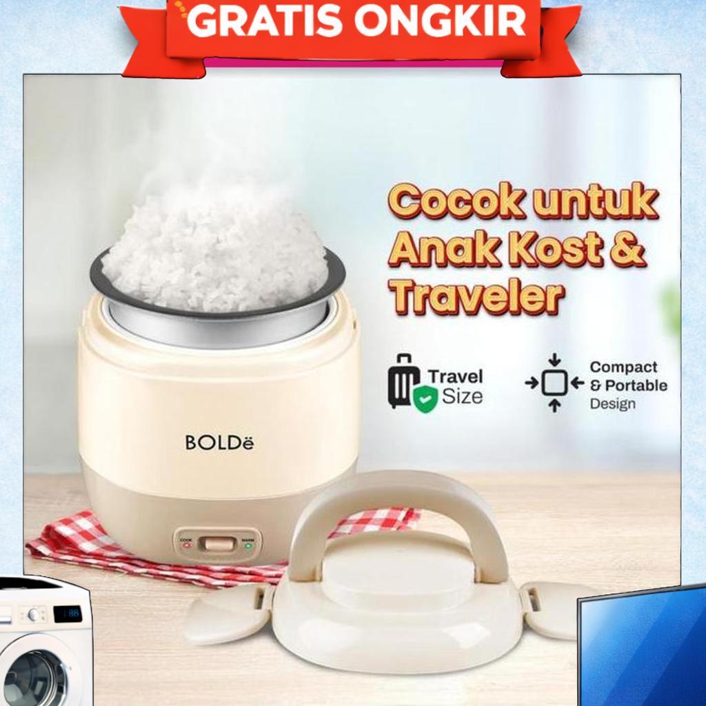 Bolde Super Cook Mini 0.3 Liter Magic Com Travel Mini Anti Lengket