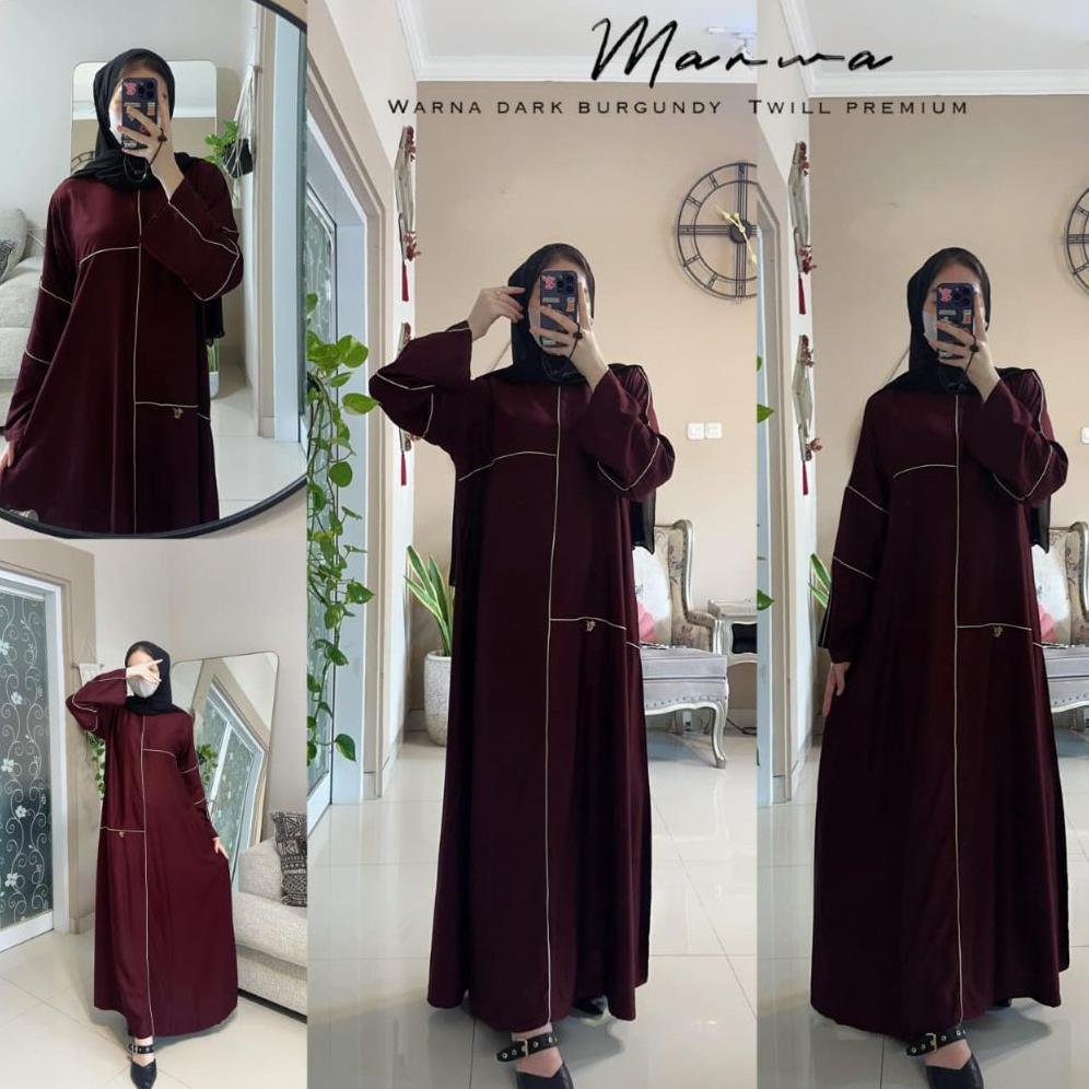 BIG PROMO AISYAHPRODUK | KAFTAN MARWA BY FAIRUZ - DRESS TWILL PREMIUM - KAFTAN TWILL PREMIUM