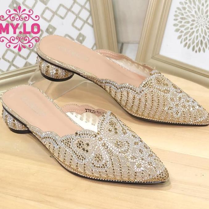 DR272 - Bridal Shoes SANDAL PESTA WANITA SENDAL PENGANTIN WEDDING PREMIUM IMPORT Shoes Selop Perempu