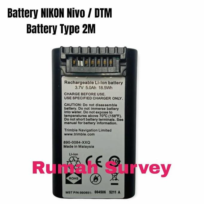 QANTASH Battery Total Station NIKON Nivo 2M/ Baterai TS NIKON Nivo 2 M
