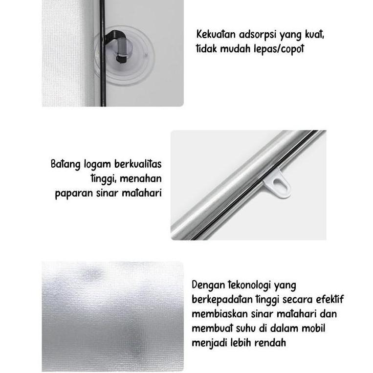 Tutup Kaca Mobil Anti Panas/UV Matahari Pelindung Panas Kaca Mobil