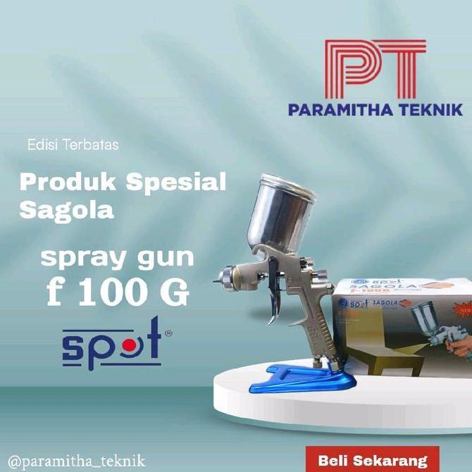 Spraygun F100G tabung atas tekanan tinggi / spray gun F100 alat semprotan cat high pressure 400 ml S