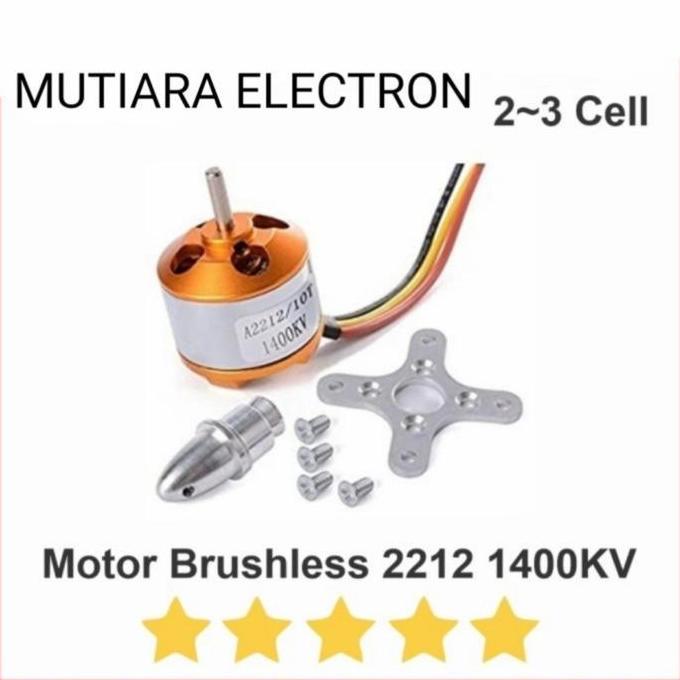 Motor Brushlesss BLDC A2212/10T 1400KV Dinamo Motor Drone QuadCopter