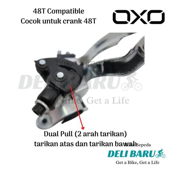 Murah OXO FD Front Derailleur dualpull 48T sepeda federal MTB Non COD