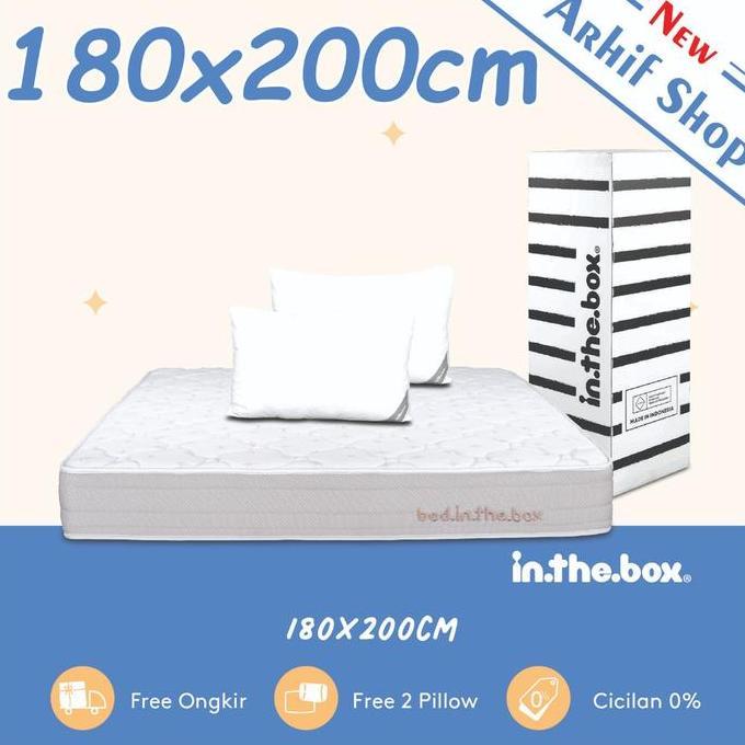 Terlaris Spring Bed Kasur In The Box Inthebox 180X200 (King)