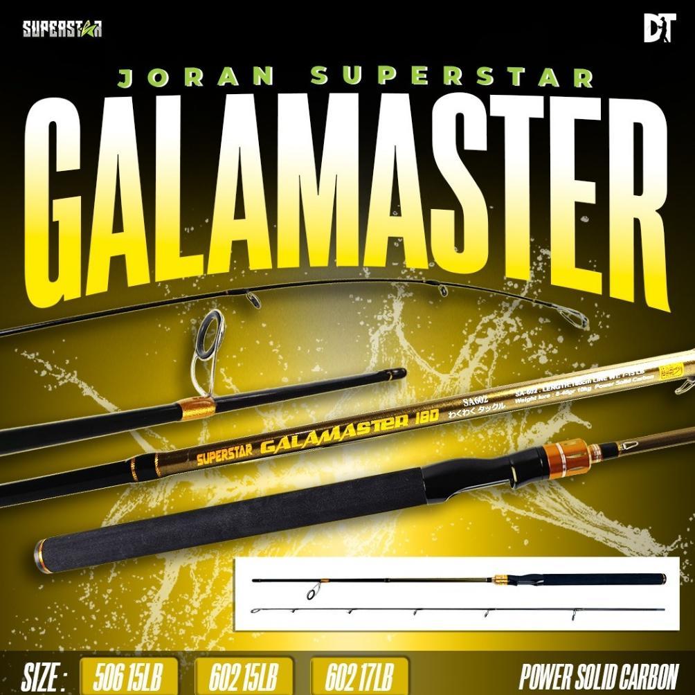 Joran Kolaman Galamaster Superstar Panjang 165 180 cm Joran Pancing Solid Carbon Pro Gala Series | J