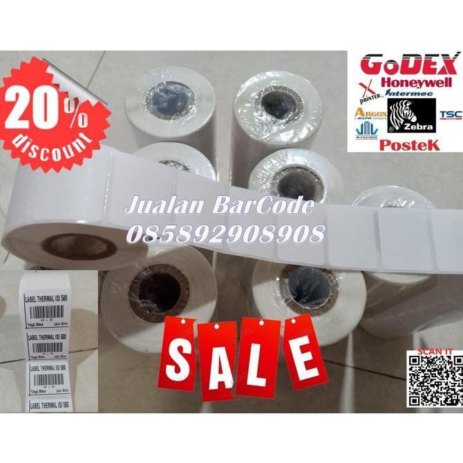 Label Sticker Thermal 40mm X 30mm / 40x30 / 4030 / 40 30