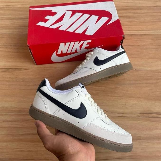 Nike Court Vision Low Sail Gum Brown White ORIGINAL Sneakers