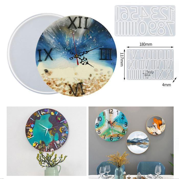 (Termurah) [Size Besar] Cetakan Resin Jam Bulat Cetakan Silikon Mold Silicone Diy Bestseller