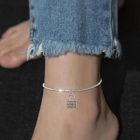 (Terbaru) Bandul Charm Korea Kunci & Gembok Mutiara Liontin Lock & Key Manik Pendant Kalung Anting G