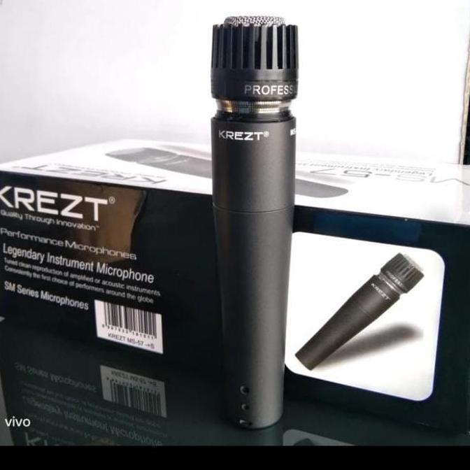 Volwe- Mic Kabel Ms57 Krezt Original - Mic Kabel Untuk Mic Kendang Dan Mic Instrument Merk Krezt Ori