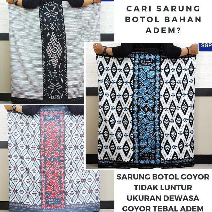 Disiniaja- Sarung Goyor Pria Dewasa Lamiya Grade A - Sarung Botol Goyor - Sarung Botol Bandaria - Ba
