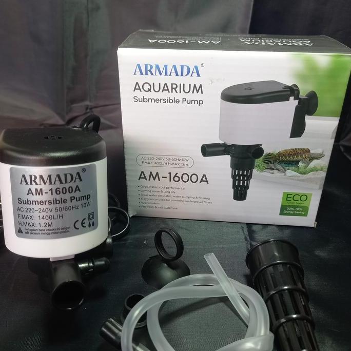 MESIN POMPA AIR CELUP AQUARIUM ARMADA AM 1600A  POWER HEAD  AQUARIUM