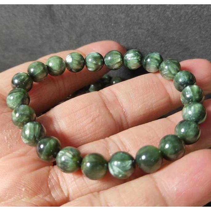 Bracelet / Gelang Natural  Seraphinite 8-8,5 mm Top Grade