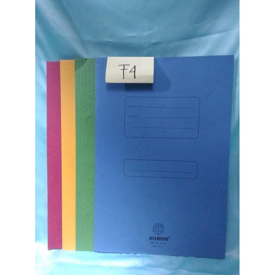 Dicdoc- Map Kertas Diamond Polos 5002 Biru Hijau Kuning Merah 1Pack Isi 50Pcs Bagus Murah Ready Stoc