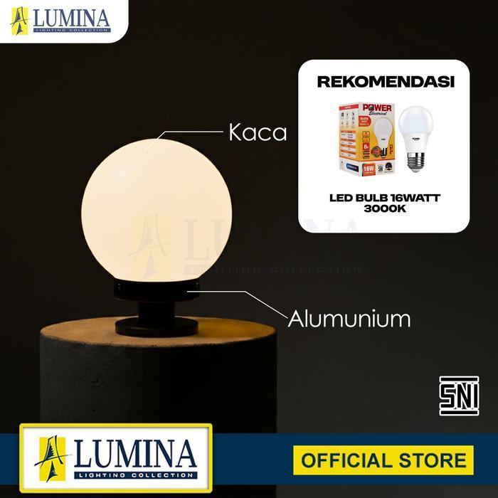 Lampu Hias Lampu Gerbang Lampu Taman Model Minimalis - Type 8087-200 Bk Lumina Baru