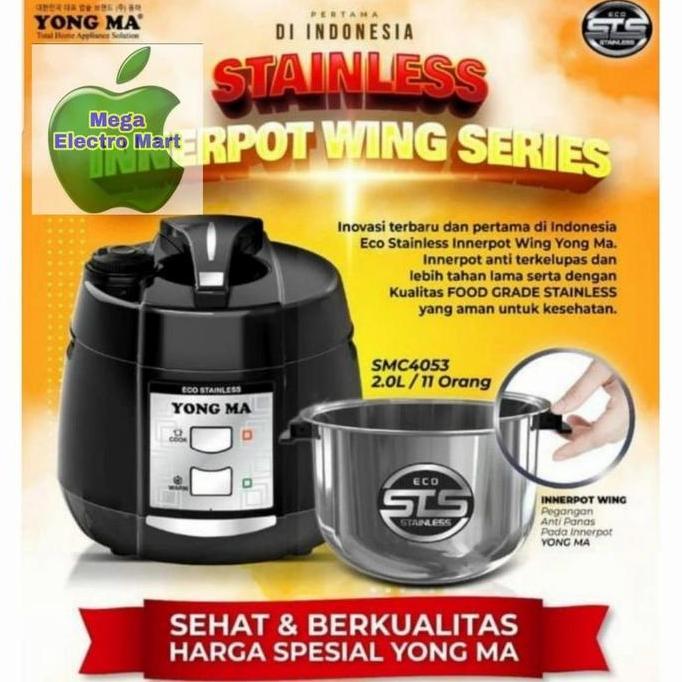Yongma stainless magic com 2Liter yongma rice cooker smc4053