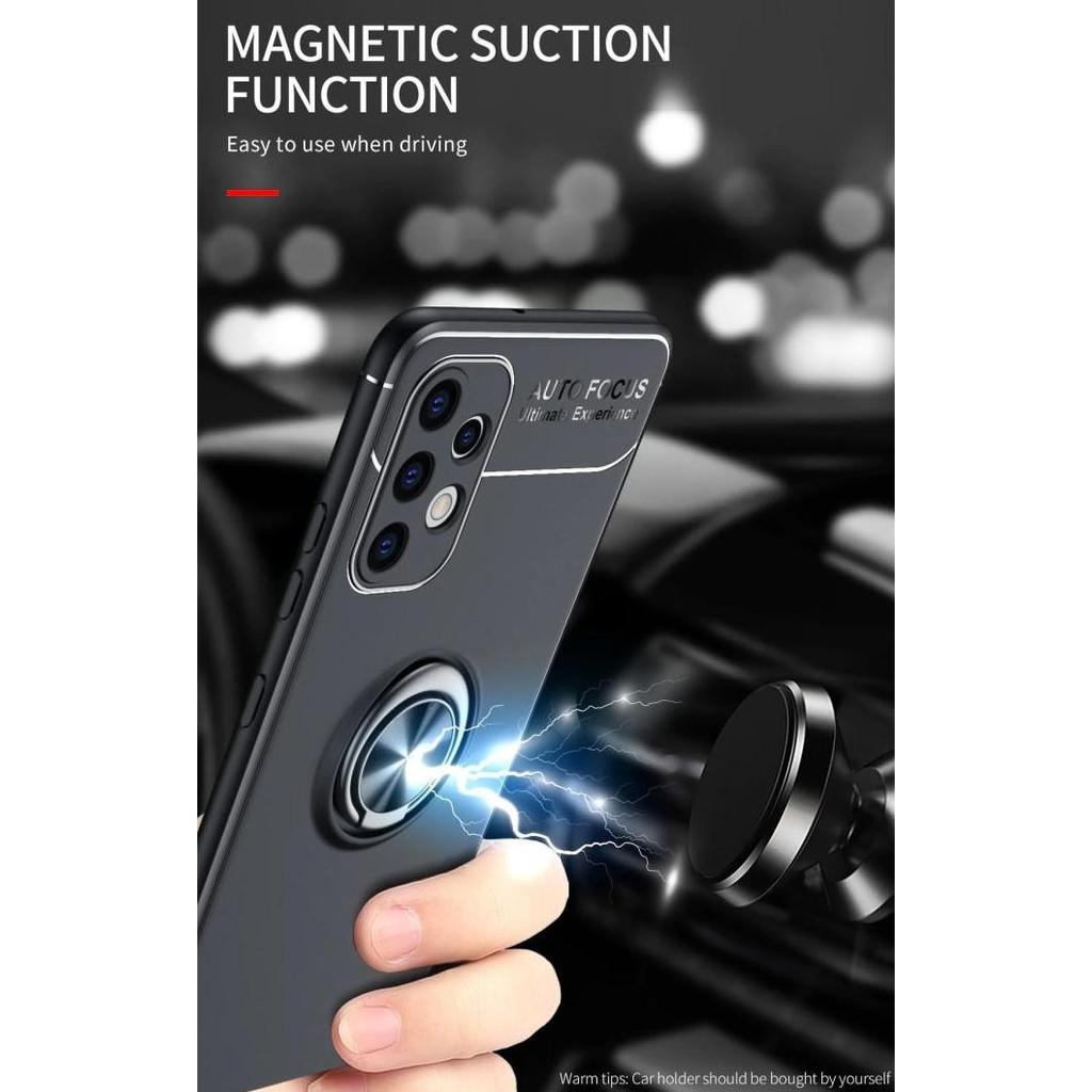 Soft Case AutoFocus Magnetic Ring For Samsung Galaxy A32 4G Versi