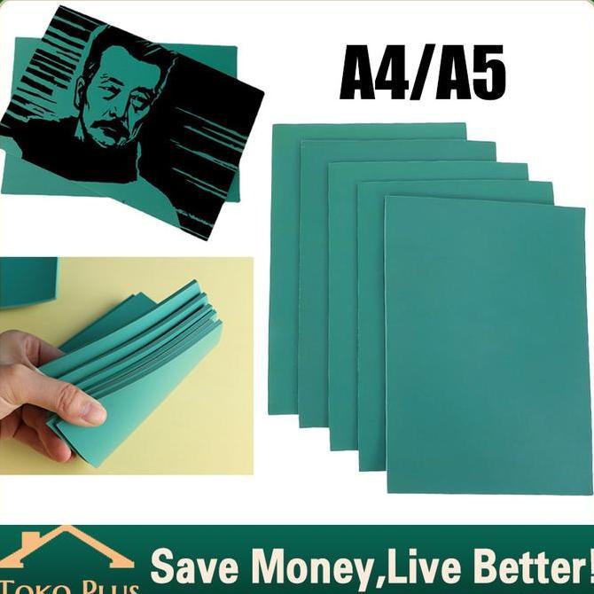 AVOCEAN Karet Lino Cukil Karet Linoleum Block For Printmaking A4/A5 Printing