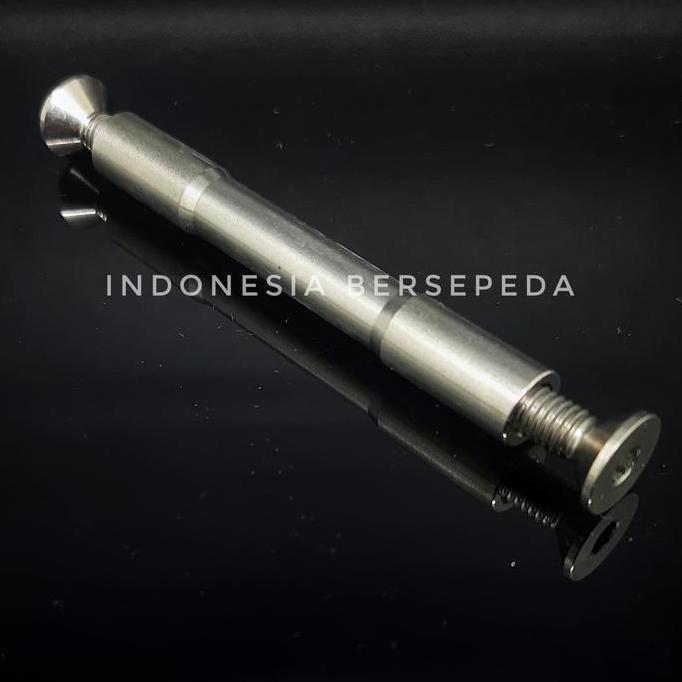 NEW Brompton Rear Triangle Titanium Hinge Spindle Bolt - Engsel dan Baut Titanium Triangle Belakang 