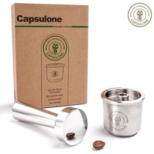 Capsuleone reusable stainless coffee capsule compatible for illy
