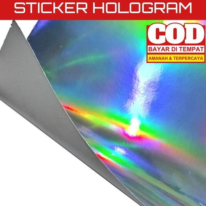 FINESSE Stiker Hologram Pelangi Polos Sticker Metal Jig Lure