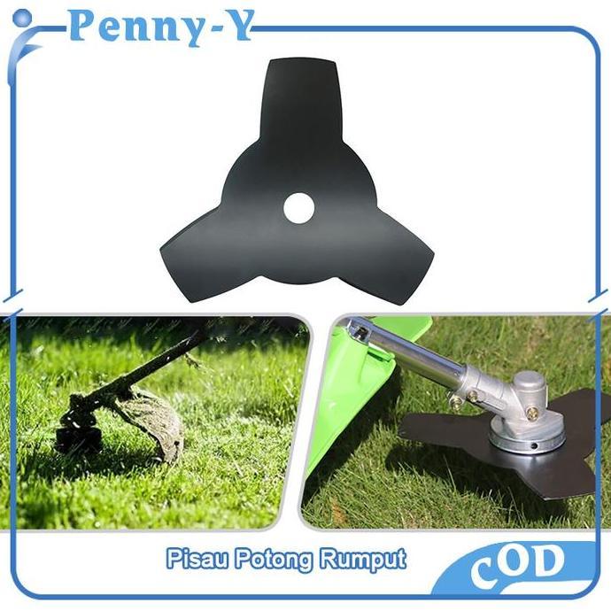 SOORIM Pisau Potong Rumput Mata 3 Mata Pisau Mesin Potong Rumput Baja 3T Mesin Potong Rumput 2 Tak