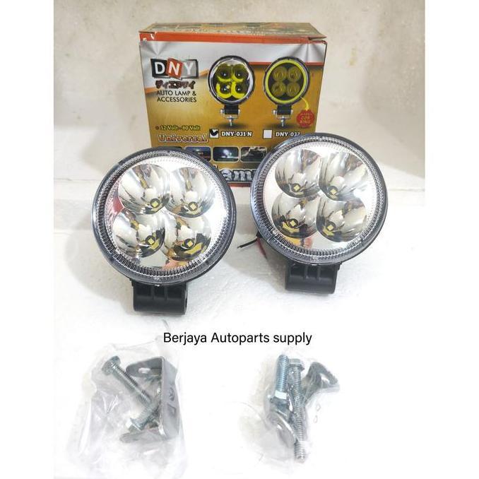 NEW Foglamp LED 3" Lampu Tembak Kabut Bulat Universal DNY-031 Mobil MOTOR