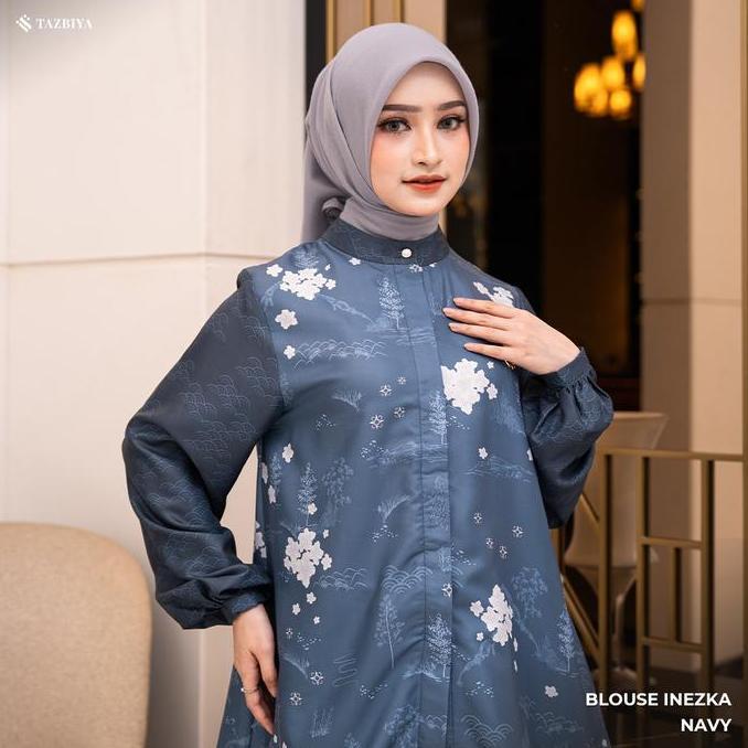 [NEW] Tazbiya Blouse Inezka Collection Series| Tunik Silk